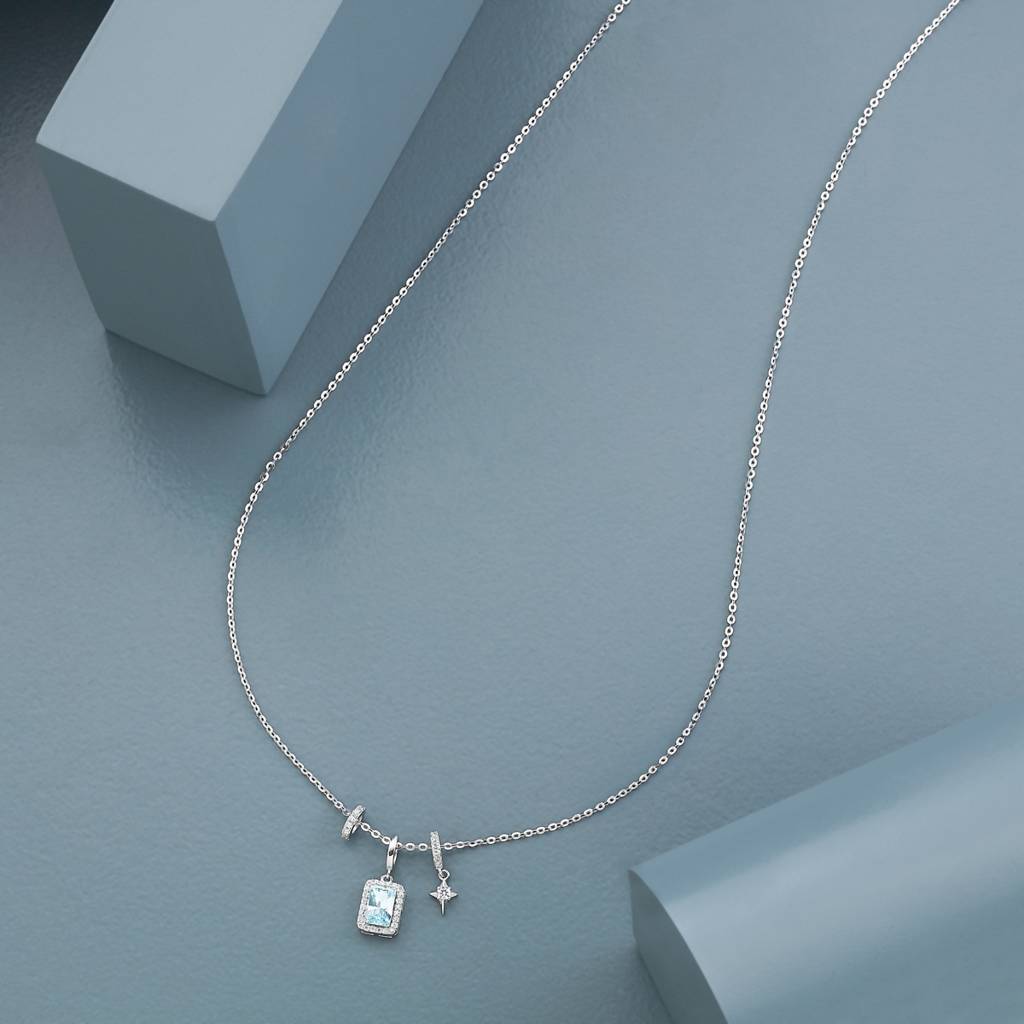 92.5 Sterling Silver Pendant Necklace